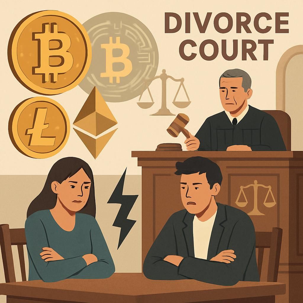 scopri come i bitcoin nascosti stanno creando caos nei tribunali di divorzio e cosa succede quando un coniuge nasconde criptovalute durante la separazione.