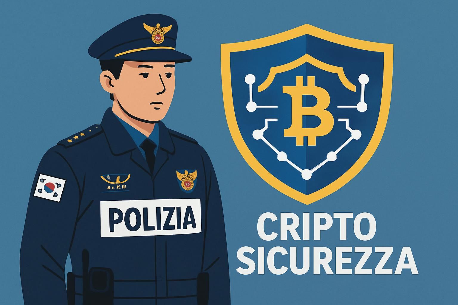 la polizia sudcoreana perde criptovalute sequestrate dopo aver pubblicato online la password, causando una fuga di fondi digitali.