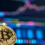 Moneta fisica Bitcoin dorata — simbolo della Satoshi Scholarship di Lomond School finanziata in Bitcoin