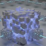 Rete blockchain decentralizzata — simbolo della privacy e libertà finanziaria di Bitcoin